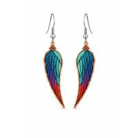 “Aquila Wing Copper Earrings”
