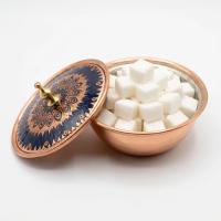 Tekli Bakır Şekerlik Mihrimah Modeli – Küçük 7 CM Çap