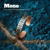 Mono Kare Kilim Desenli El Yapımı Bakır Bileklik – Handmade Copper Bracelet