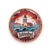 Tekli Bakır Şekerlik Galata Modeli – Küçük 7 CM Çap