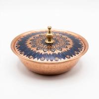 Tekli Bakır Şekerlik Mihrimah Modeli – Küçük 7 CM Çap