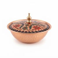 Tekli Bakır Şekerlik Dolmabahçe Modeli – Küçük 7 CM Çap