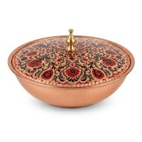 Tekli Bakır Şekerlik Nilüfer Modeli – Küçük 7 CM Çap