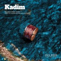 Kadim Kırmızı Zemin Yıldız Çiçek Aztek Desenli El Yapımı Rose Gold Bakır Yüzük – Handmade Copper Ring