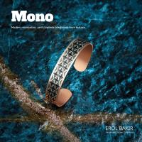 Mono Geometrik Desenli El Yapımı Bakır Bileklik – Handmade Copper Bracelet