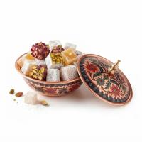 Tekli Bakır Şekerlik Dolmabahçe Modeli – Küçük 7 CM Çap