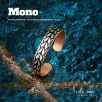 Mono Balık Pulu Desenli El Yapımı Bakır Bileklik – Handmade Copper Bracelet