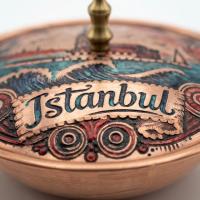 Tekli Bakır Şekerlik Kubbe Modeli – Küçük 7 CM Çap