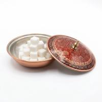 Tekli Bakır Şekerlik Simay Modeli – Küçük 7 CM Çap