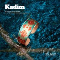 Biçem Van Gogh Yıldızlı Gece Baskılı Kalın El Yapımı Bakır Bileklik – Starry Night Copper Bracelet