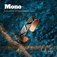 Mono Diyagonal Bant Desenli El Yapımı Bakır Bileklik – Handmade Copper Bracelet