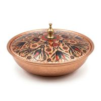 Tekli Bakır Şekerlik Rumi Modeli – Küçük 7 CM Çap