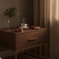 Minimal Etnik Desenli El Yapımı Kalın Bakır Bileklik - Seri 065