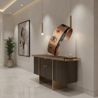 Kalın Bakır Bileklik - Siyah Turuncu Göz Desen Model 022