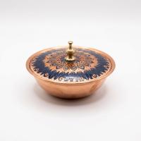 Tekli Bakır Şekerlik Mihrimah Modeli – Küçük 7 CM Çap