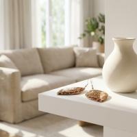 Çizgisel Motifli El Yapımı Bakır Küpe - Seri 008