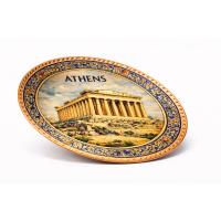 Athens Parthenon Copper Wall Plate – Handmade Souvenir