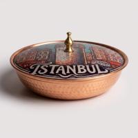 Tekli Bakır Şekerlik Liva Modeli – Küçük 7 CM Çap