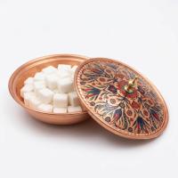 Tekli Bakır Şekerlik Rumi Modeli – Küçük 7 CM Çap