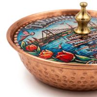 Tekli Bakır Şekerlik Arasta Modeli – Büyük 11 CM Çap