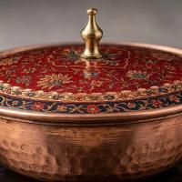 Tekli Bakır Şekerlik Simay Modeli – Küçük 7 CM Çap