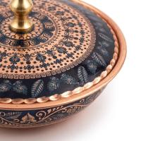 Tekli Bakır Şekerlik Alya Modeli – Küçük 7 CM Çap