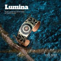 Lumina Güneş Mandala Desenli Geniş El Yapımı Bakır Bileklik – Handmade Copper Bracelet