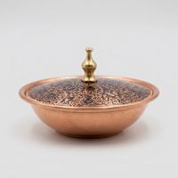 Tekli Bakır Şekerlik Süleymaniye Modeli – Küçük 7 CM Çap