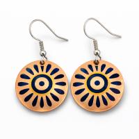 Solara Eye Copper Earrings