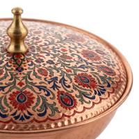 Tekli Bakır Şekerlik Nilüfer Modeli – Küçük 7 CM Çap