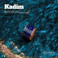 Kadim Krem Zemin Çok Renkli Aztek Kilim Desenli El Yapımı Rose Gold Bakır Yüzük – Handmade Copper Ring