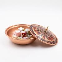 Tekli Bakır Şekerlik Nakkaş Modeli – Küçük 7 CM Çap