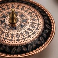 Tekli Bakır Şekerlik Alya Modeli – Küçük 7 CM Çap