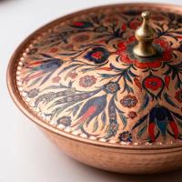 Tekli Bakır Şekerlik Rumi Modeli – Küçük 7 CM Çap