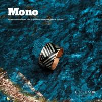 Mono Altın Zemin Lotus Geometrik Desenli El Yapımı Bakır Yüzük – Handmade Copper Ring
