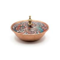 Tekli Bakır Şekerlik Kervansaray Modeli – Küçük 7 CM Çap