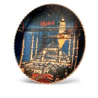 DEKORATIF BAKIR TABAK- İSTANBUL TEMALI