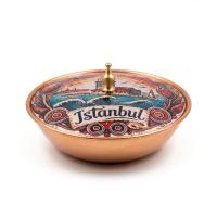 Tekli Bakır Şekerlik Motif Modeli – Küçük 7 CM Çap