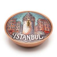 Tekli Bakır Şekerlik Narin Modeli – Büyük 11 CM Çap