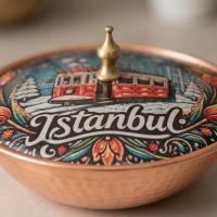 Tekli Bakır Şekerlik Divan Modeli – Küçük 7 CM Çap