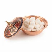 Tekli Bakır Şekerlik Dolmabahçe Modeli – Küçük 7 CM Çap