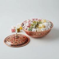 Tekli Bakır Şekerlik Tuğra Modeli – Küçük 7 CM Çap