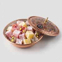 Tekli Bakır Şekerlik Safir Modeli – Küçük 7 CM Çap