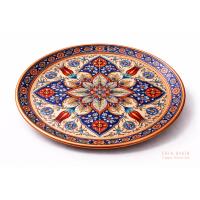 Handcrafted Copper Plate – Ottoman Floral Geometric Decorative Wall Art