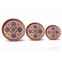 Handcrafted Copper Plate – Ottoman Floral Geometric Decorative Wall Art