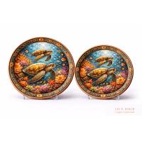 Handcrafted Copper Plate – Sea Turtle Ocean Decorative Wall Art