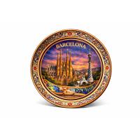 Handmade Copper Plate BARCELONA – Decorative Wall Plate