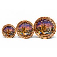 Handmade Copper Plate BARCELONA – Decorative Wall Plate
