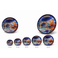 Handmade Georgia Copper Decorative Plate – Tbilisi City Art