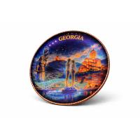 Handmade Georgia Copper Decorative Plate – Tbilisi City Art